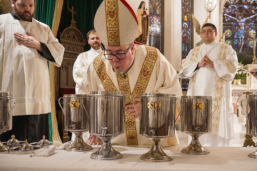 One, Holy: blessing of oils and priestly vow renewal at Chrism Mass underscore unity of Catholic Church