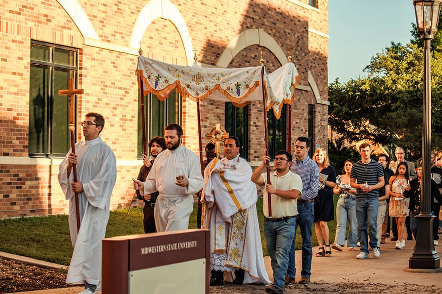 MSU holds first campus Eucharistic procession