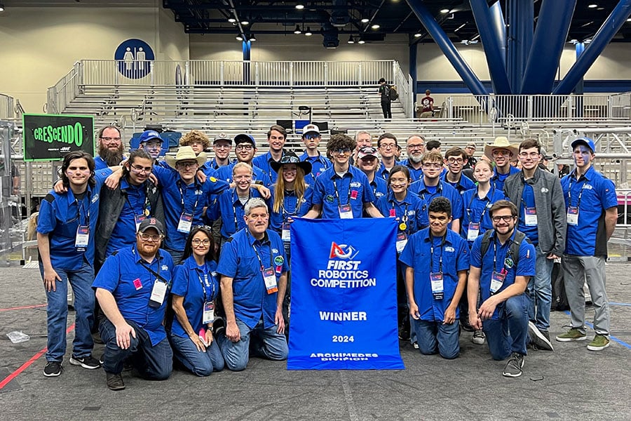 Nolan high school robotics team wins division at world competition
