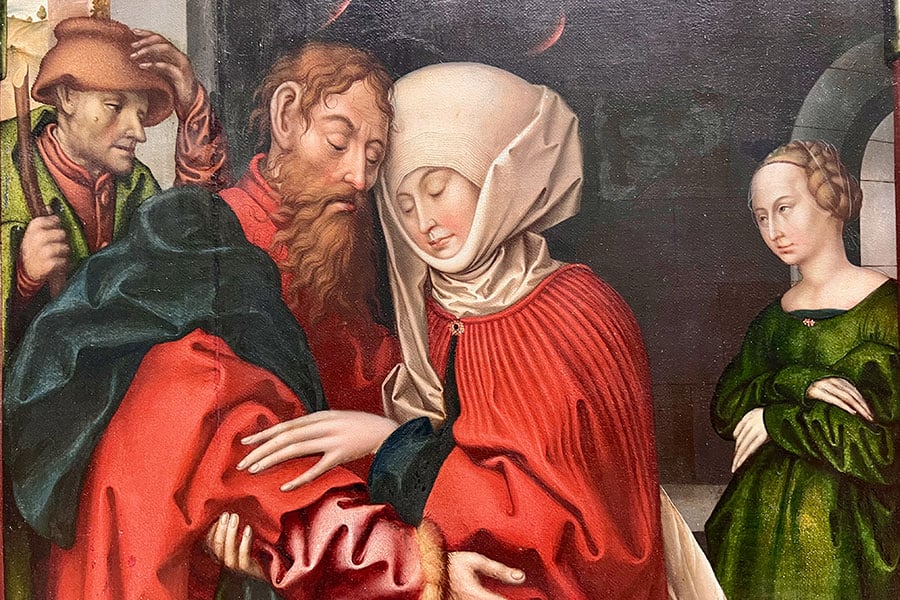 painting of Sts. Joachim and Anne