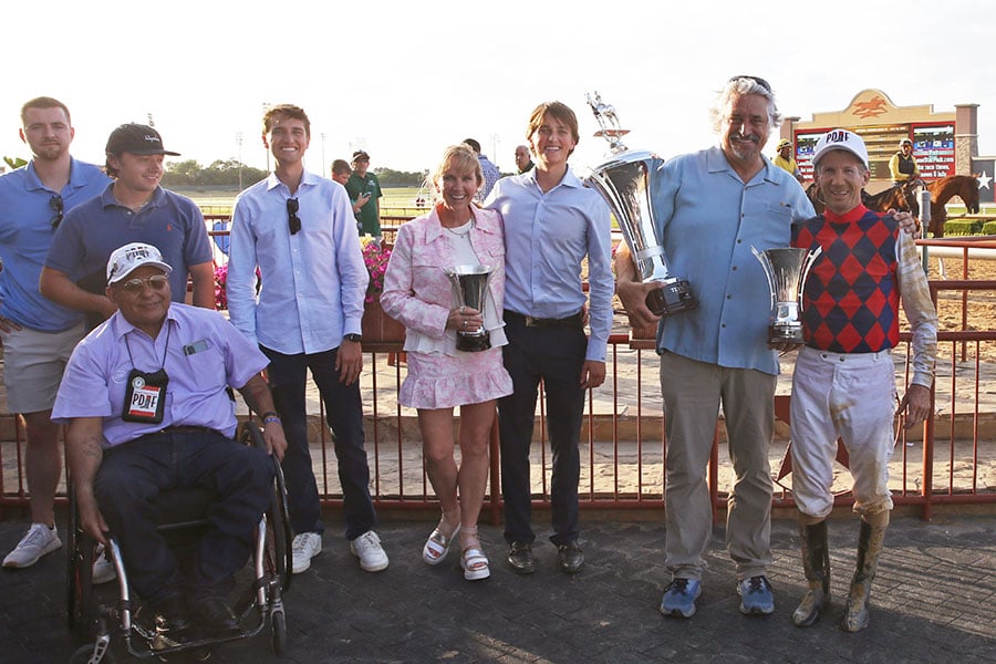 Asmussen photo at racetrack