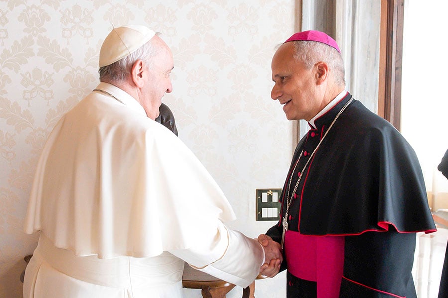 Pope and cardinal-designate Prevost