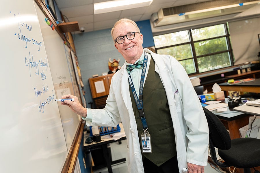 Don Cox at whiteboard