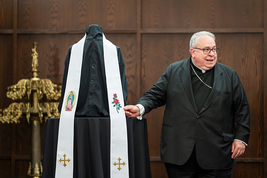 Bishop with stole