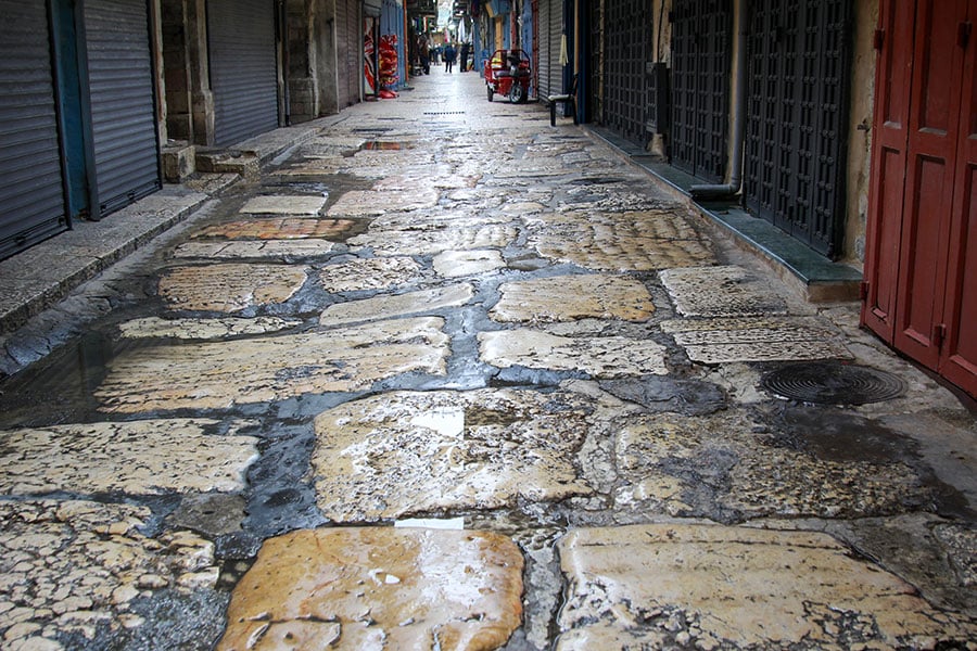 old stone road
