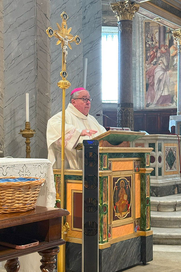 Bishop Olson at ambo