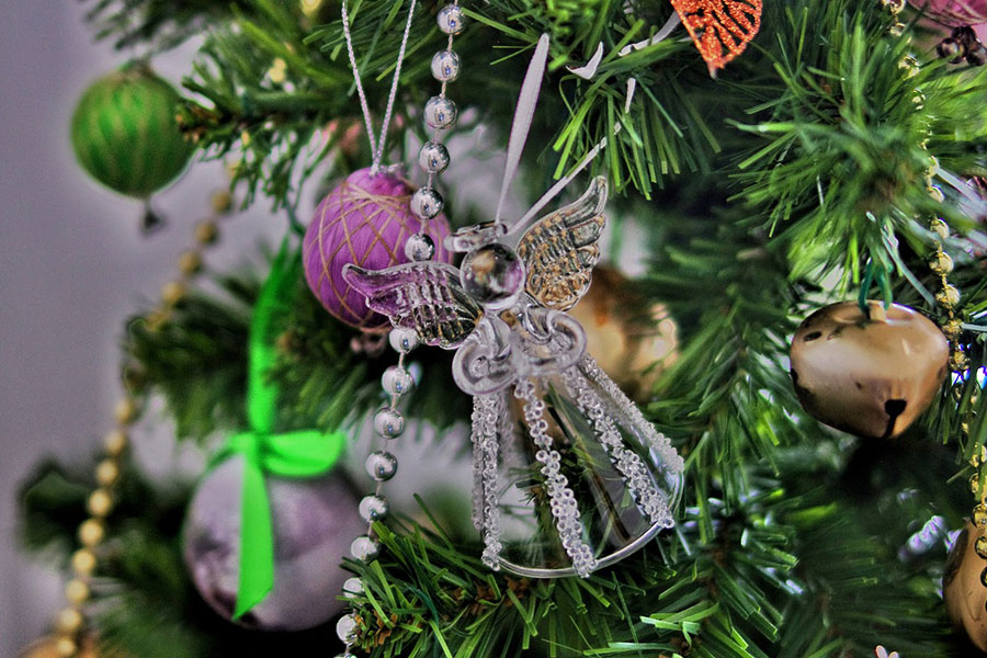 ornaments on tree