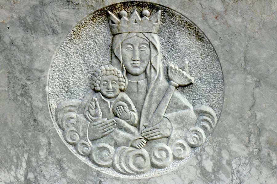 relief of Mary and Baby Jesus