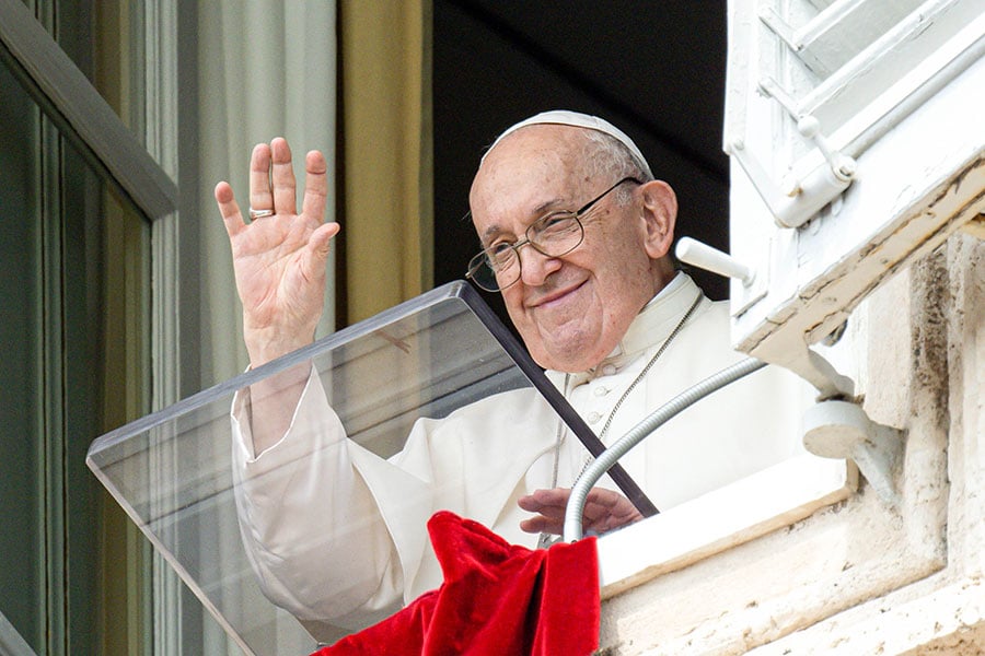 Pope Francis at window