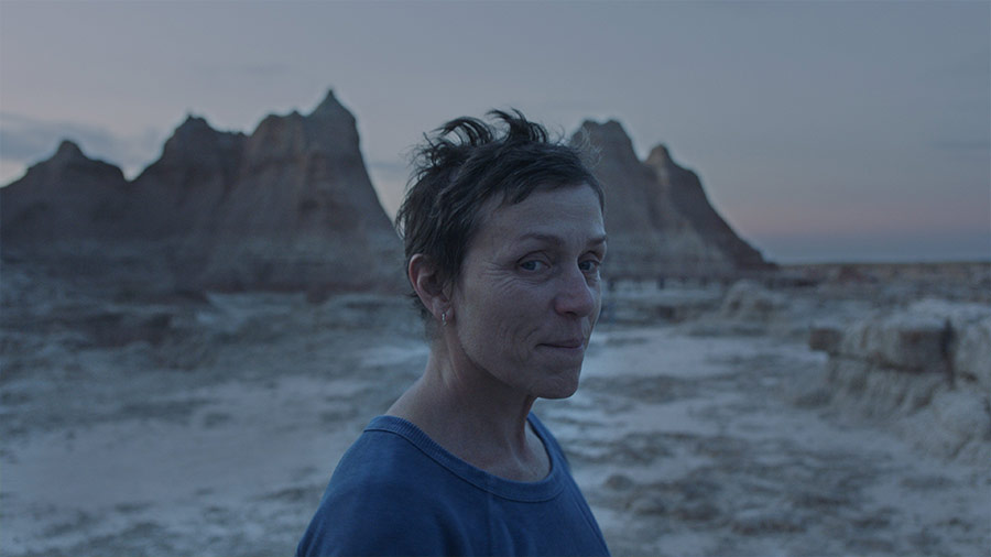 Frances McDormand stars in a scene from the movie "Nomadland." The Catholic News Service classification is A-III -- adults. The Motion Picture Association rating is R -- restricted. Under 17 requires accompanying parent or adult guardian.