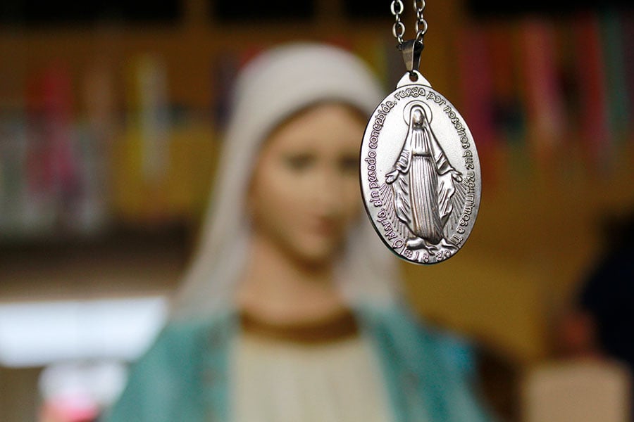 silver miraculous medal