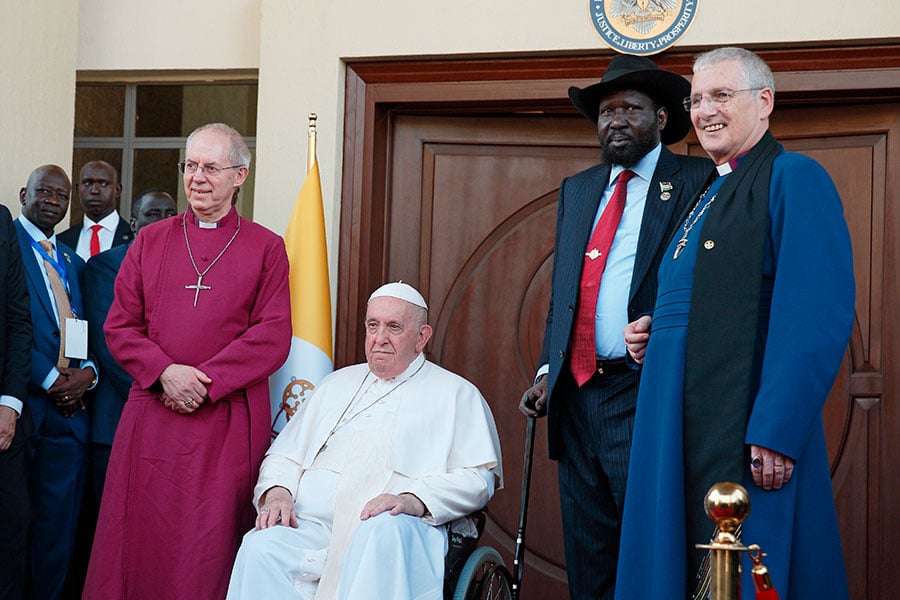 Pope with other men
