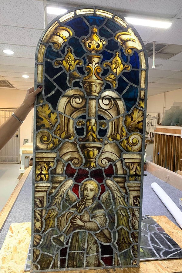 stained-glass window