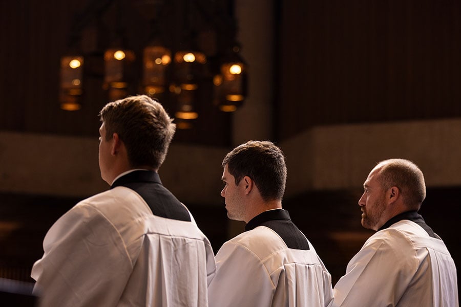 three seminarians