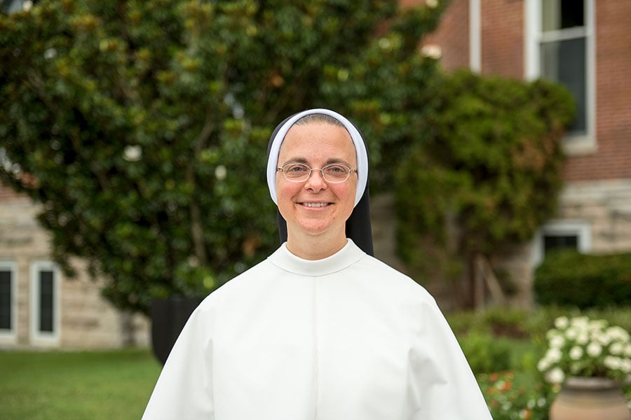 Sr Solis on convent grounds