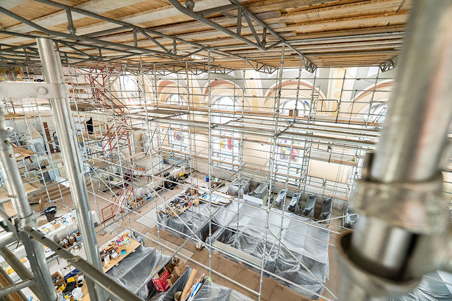 view of scaffolding