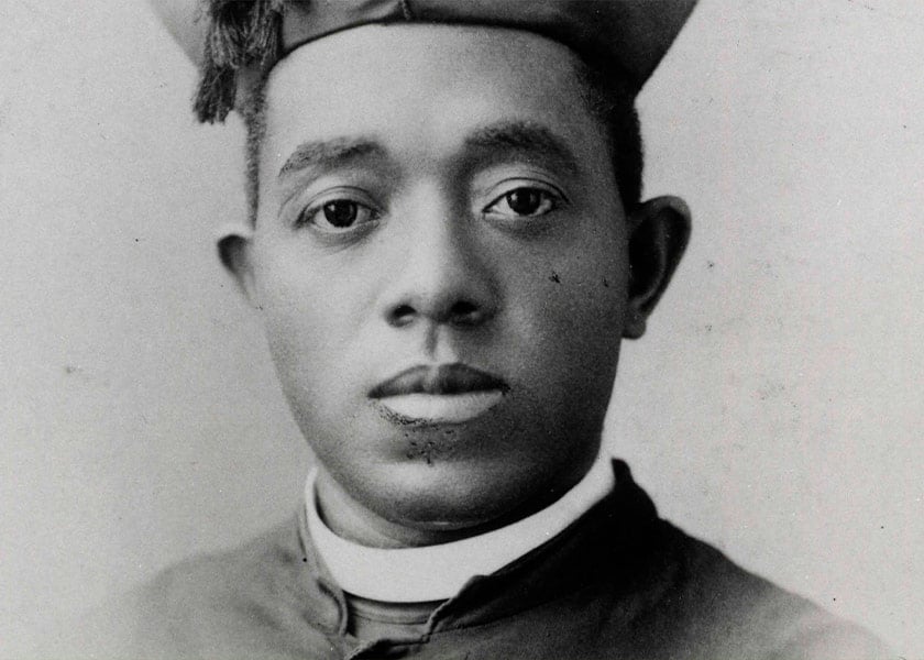 Father Augustus Tolton is pictured in an undated photo. Born into slavery in Missouri, he was ordained a priest April 24, 1886, in Rome and said his first Mass at St. Peter's Basilica. He is the first recognized African American priest ordained for the U.S. Catholic Church and is a candidate for sainthood. In 2019, Pope Francis declared he had lived a "virtuous and heroic life," giving him the title "Venerable."