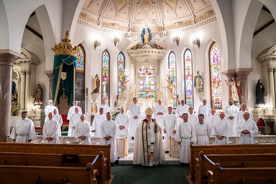 The 2020 Class of Deacons for the Diocese of Fort Worth.
