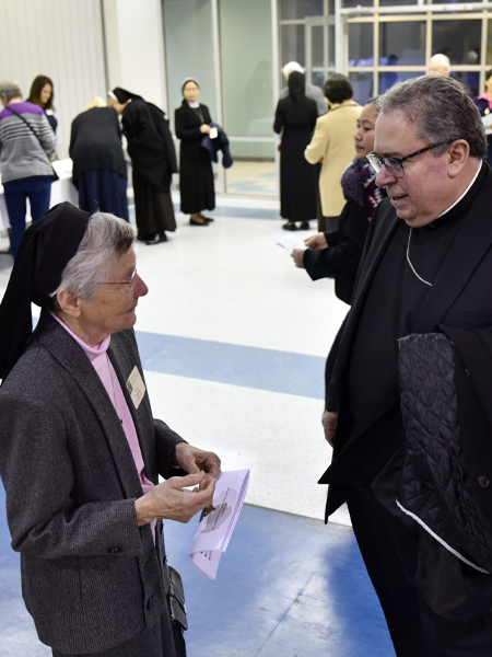 Sister Josetta Eveler with Bishop