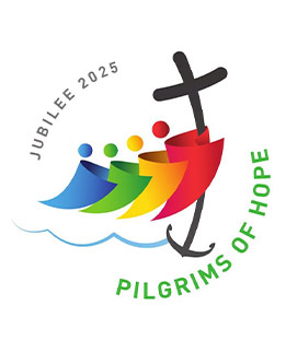 This is the logo chosen by the Vatican for the Holy Year 2025. Pope Francis has chosen the theme, 