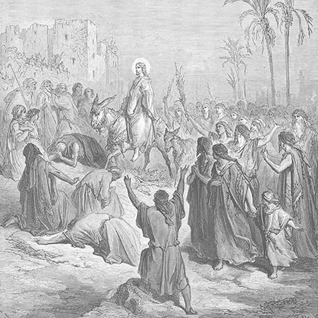 The Entry of Jesus into Jerusalem by Gustave Dore.