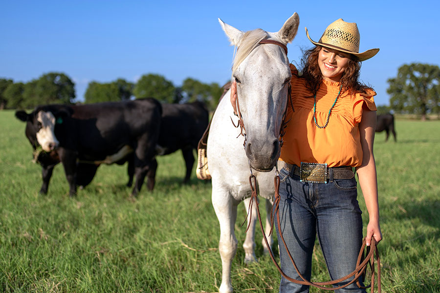 woman with horse