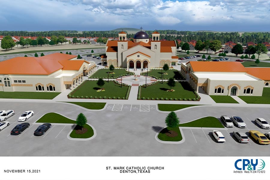 3D rendering of new church