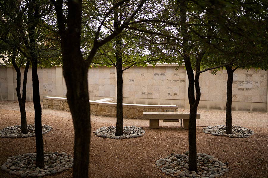 A view of the columbarium at Good Shepherd Parish in Colleyville. A columbarium is one way to respectfully store urns of cremated remains. (NTC/Juan Guajardo)
