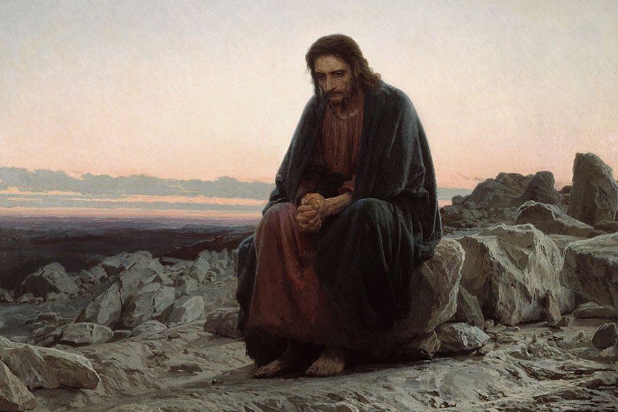 Christ in the Wilderness, Ivan Kramskoy (1872), Public Domain