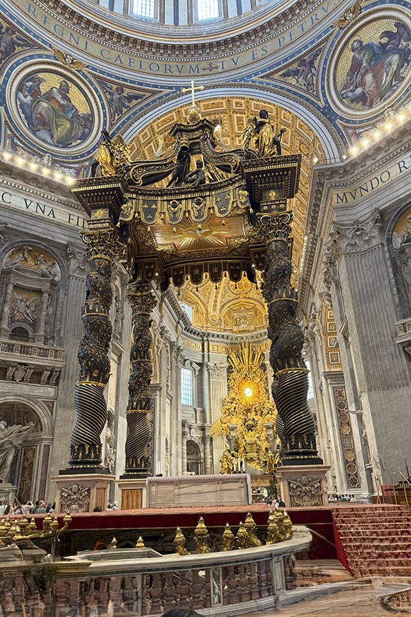 altar at St. Peter Basilica