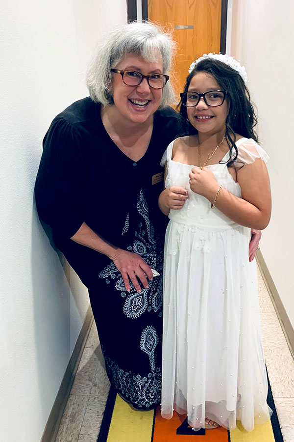 michal tincup with first holy communicant