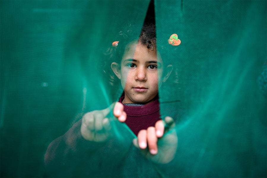 A Syrian girl at Zaatari refugee camp in Jordan. (Shutterstock/Richard Juilliart)