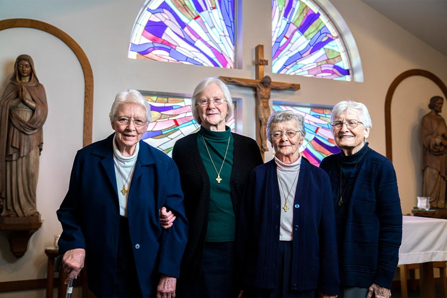 Sister Roberta Hesse, Sister Mary Dorothy Powers, Sister Francesca Walterscheid, and Sister Charles Marie Serafino. (NTC/Juan Guajardo)