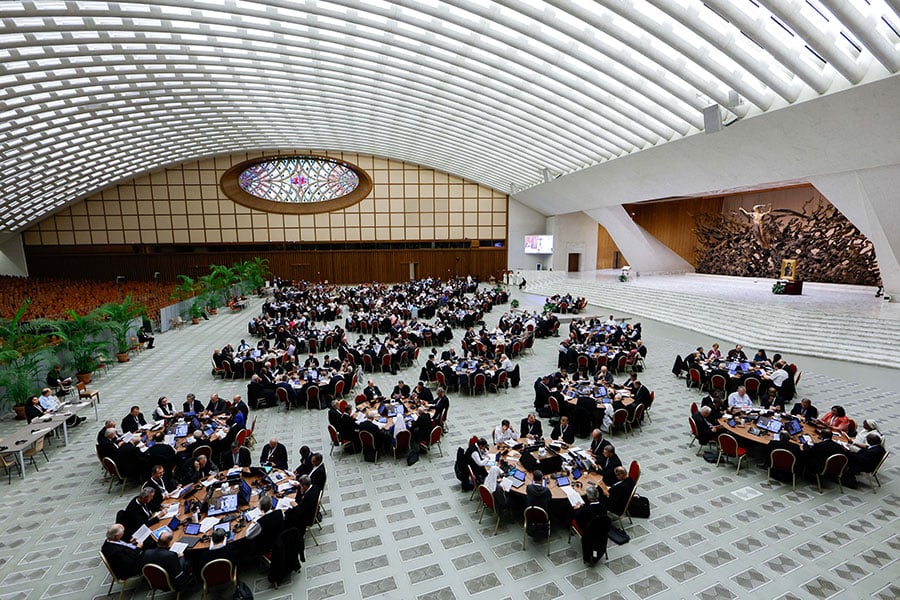 Synod of Synodality meeting hall