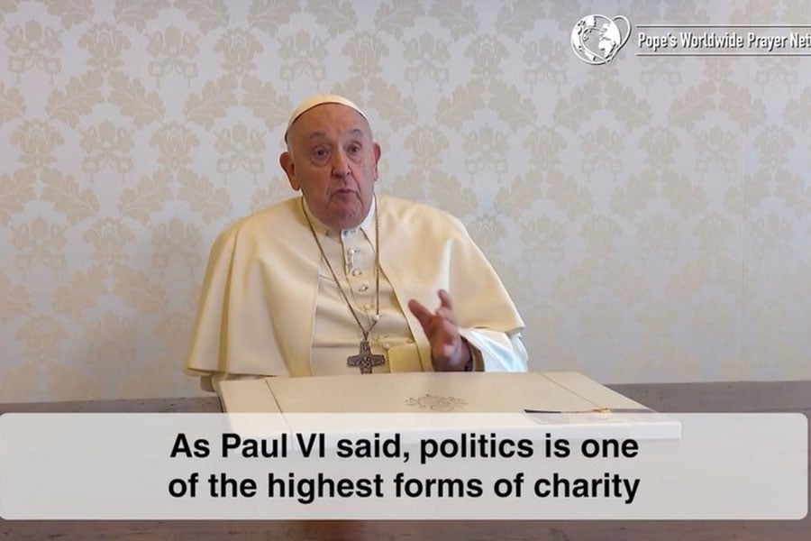 Pope Francis speaks 