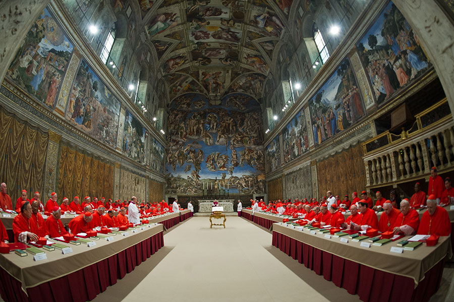 Cardinals in the Sistine Chapel