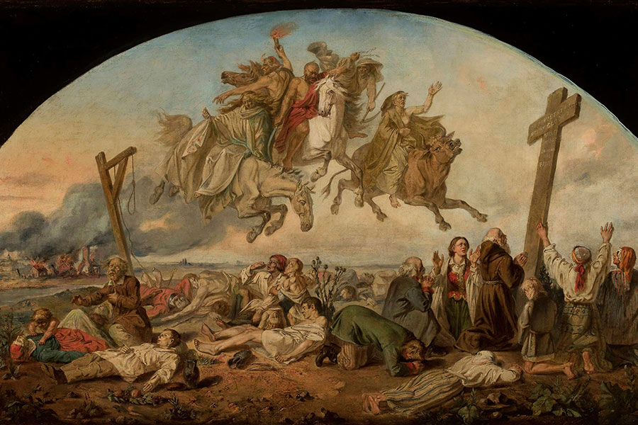 a painting where God delivers souls