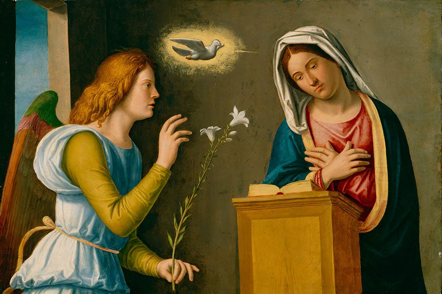 Annunciation of Jesus art piece
