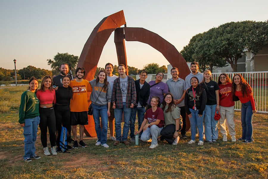 MSU Students pose together