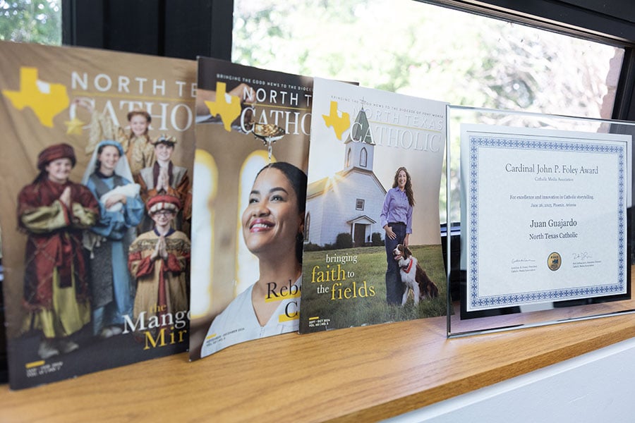 Issues of the magazine plus an award certificate