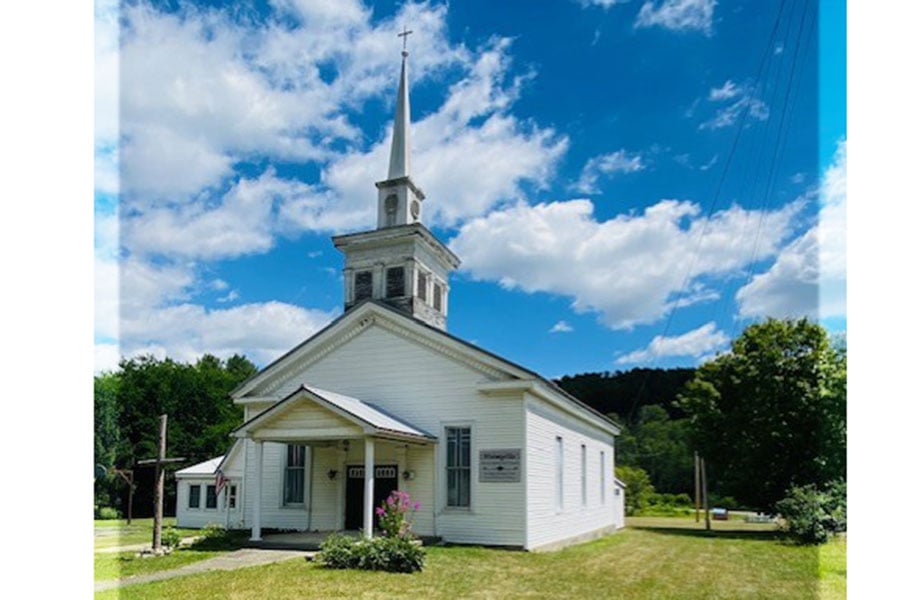 white protestant church