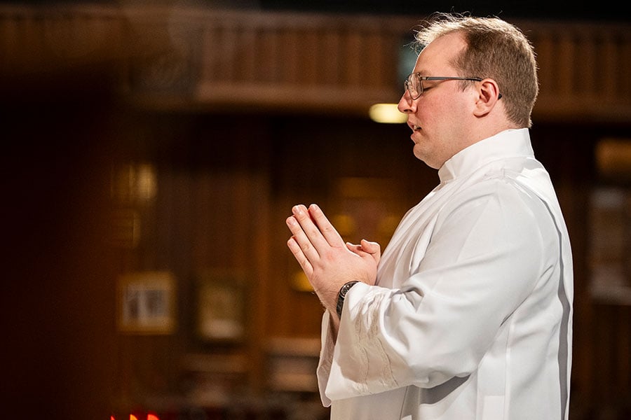 Configured to Christ the servant: Isaac McCracken ordained as transitional deacon on March 19