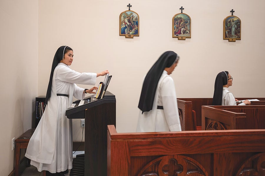  Sister Rose Martin Huong Le, OP, organist for the Blessed Imelda Convent