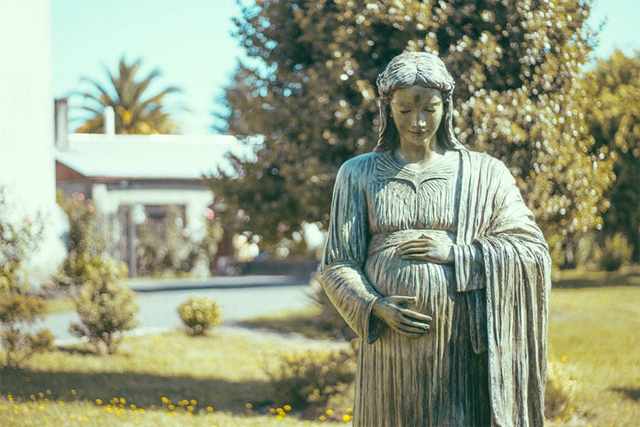 a pregnant Mary